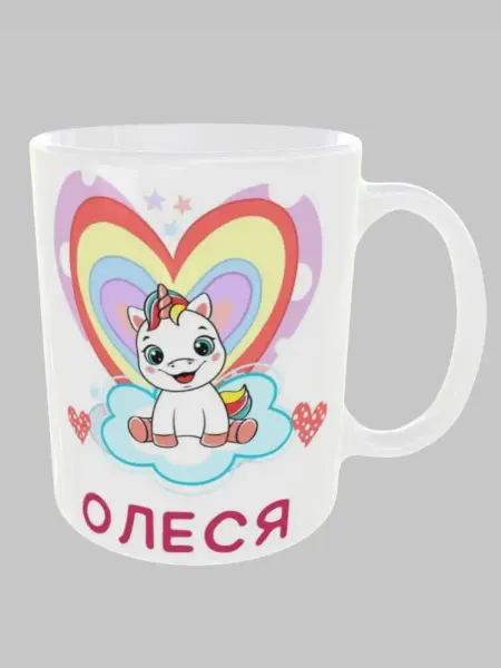 MnogoVsego Кружка с именем Олеся для детей с надписью