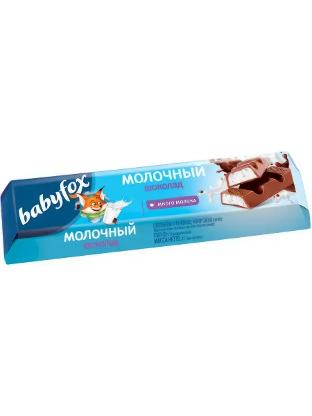 Babyfox Батончик с молочной начинкой, 45г