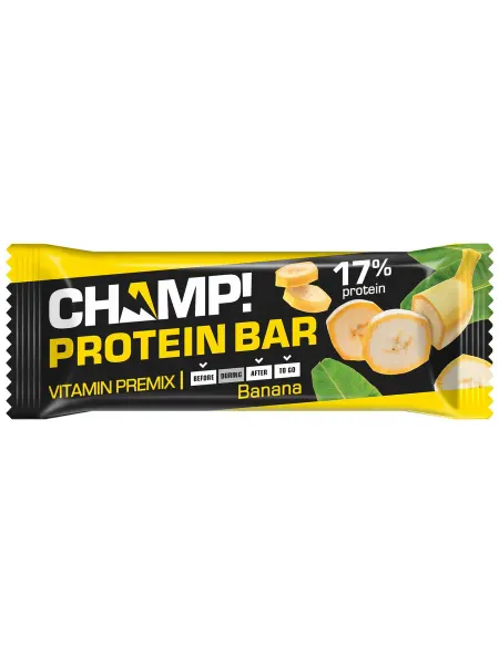 ЛЕОВИТ Батончик протеиновый Champ! Банан, 45г