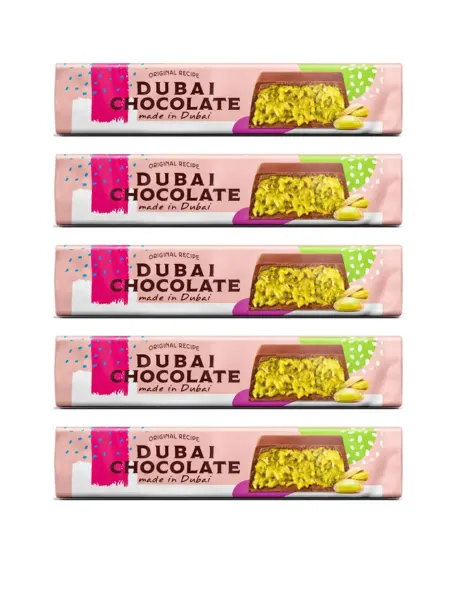 OZERA Молочный шоколад Dubai Chocolate, 45 г х 5 шт