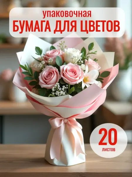 F&D бутик Упаковочная бумага подарочная упаковка пленка для цветов