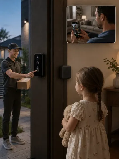 Xiaomi Smart Doorbell 3 Умный Видеодомофон, 2K HD, Wi-Fi, Ночное Видение