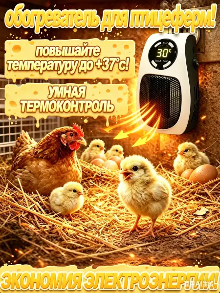 Обогреватель для курятника Безопасное и постоянное тепло
