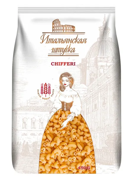 Макаронные изделия Итальянская штучка Рожки, 450