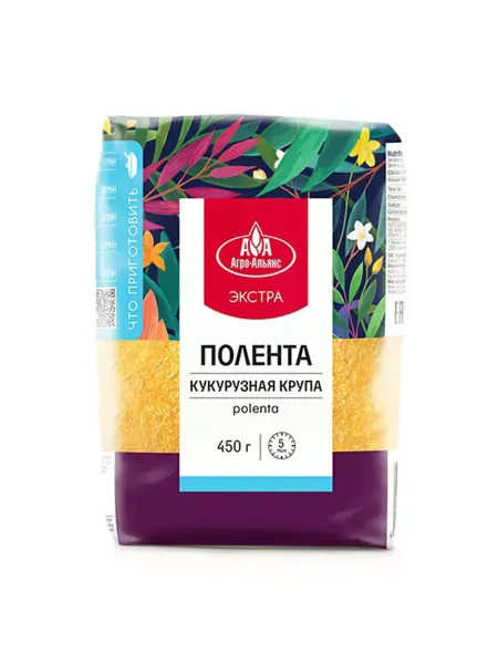 Агро-Альян Крупа кукурузная с Экстра Полента 450 г (2 шт)