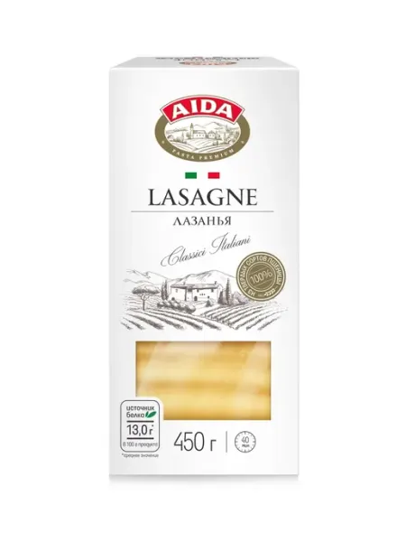 AIDA Макаронные изделия Lasagne Лазанья 450г