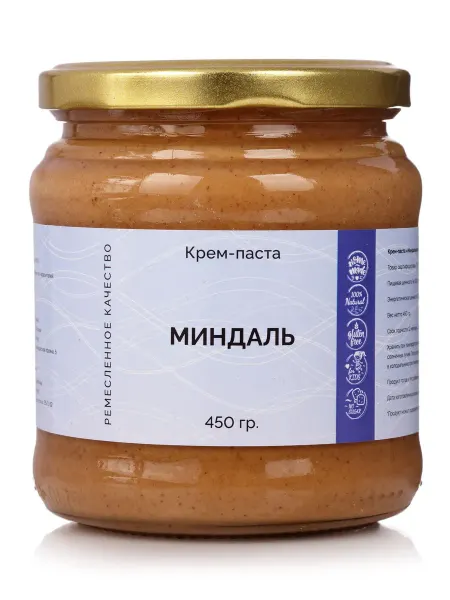 Baytler Паста миндальная без сахара 450 грамм, урбеч из миндаля