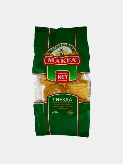 Макаронные изделия Makfa Fettuchini, гнезда, 450 г