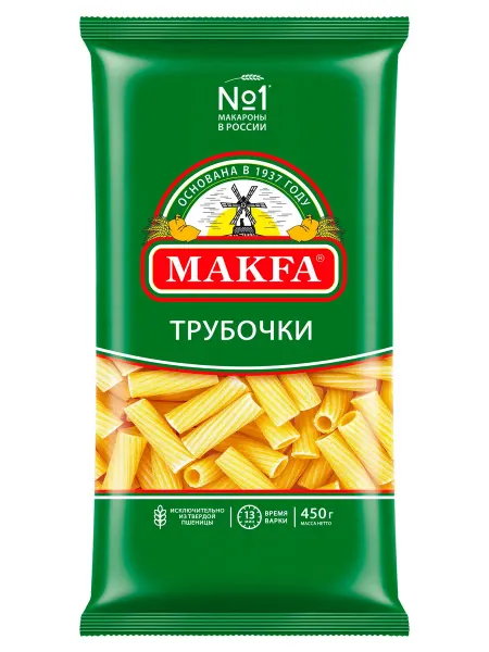 Макаронные изделия Makfa трубочки, 450