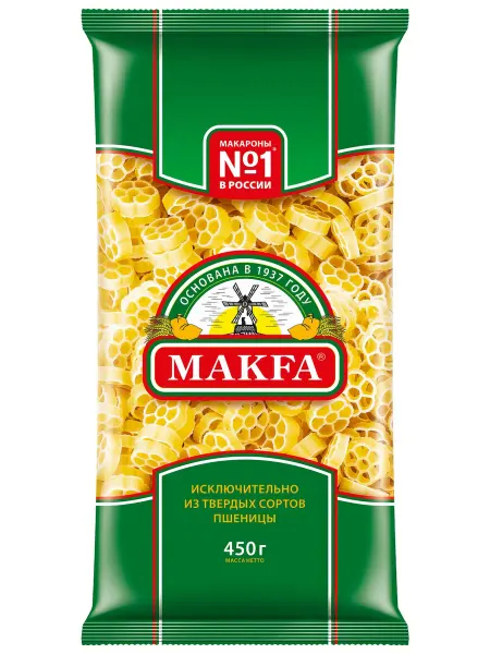 Makfa Макароны цветочки группа А высший сорт, 450г
