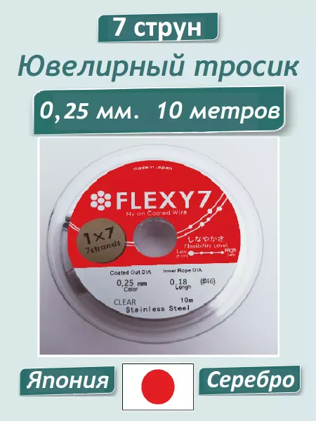 МастерАрт Ювелирный тросик японский Ланка 0,25 мм
