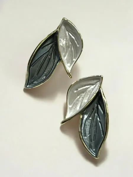 Blackfox jewel Серьги бижутерия листики