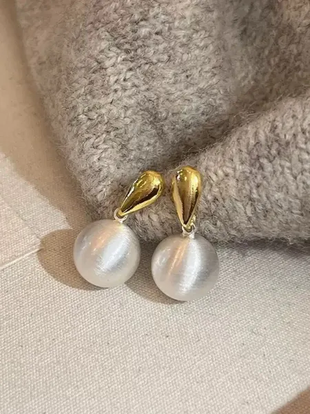 YAccessories Серьги жемчуг перламутровый висячие бижутерия