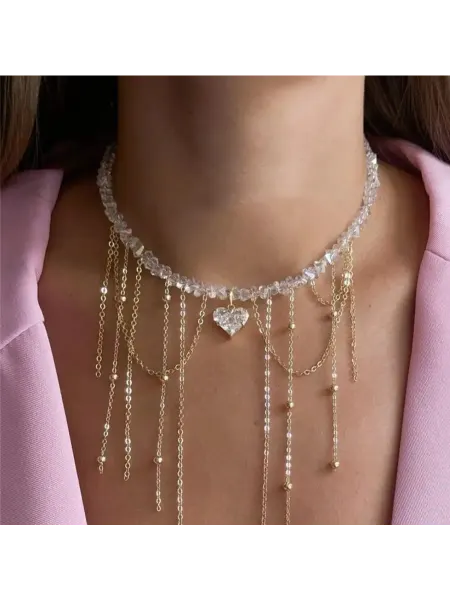 HotJewerly чокер с подвеской сердце