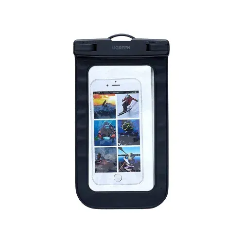 Водонепроницаемый чехол для телефона UGREEN LP716 (45181) Waterproof Phone Pouch. Цвет: черный (защелка)