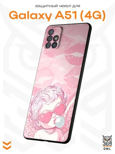 OWL369 Чехол на Samsung A51 4G с принтом Ангел pinterest