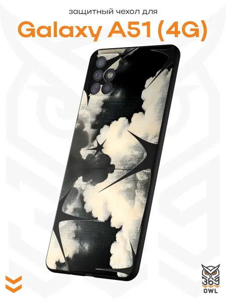 OWL369 Чехол на Samsung A51 4G с принтом Звезды Y2K