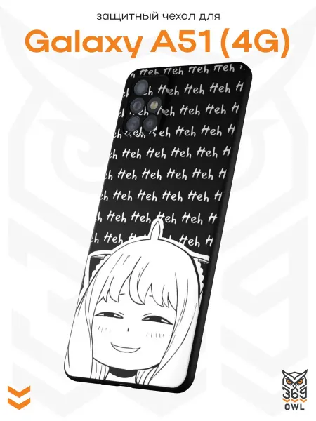 OWL369 Чехол на Samsung A51 4G с принтом Девочка Аниме