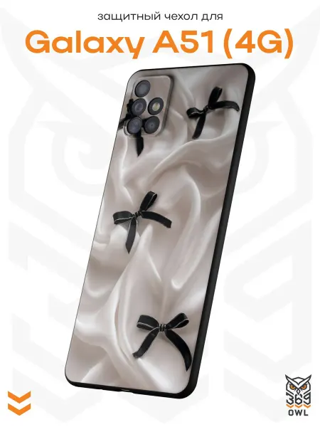 OWL369 Чехол на Samsung A51 4G с принтом Бантики