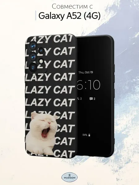Hudson Store Чехол на Samsung A52 4G с принтом Котик