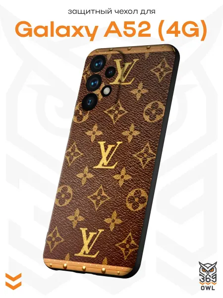 OWL369 Чехол на Samsung A52 4G с принтом в стиле Louis Vuitton