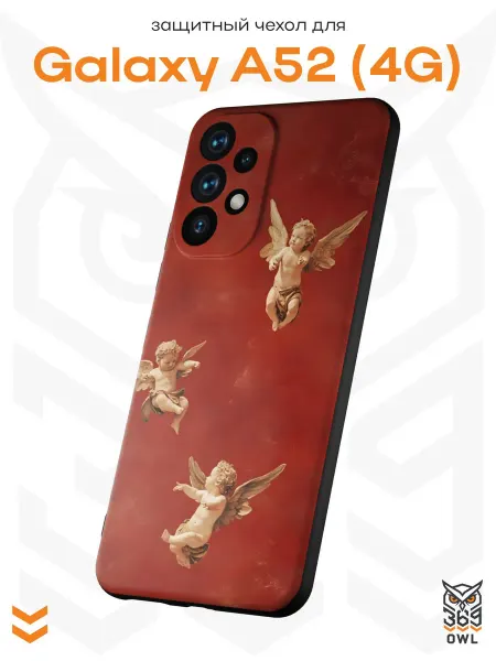 OWL369 Чехол на Samsung A52 4G с принтом Ангелы