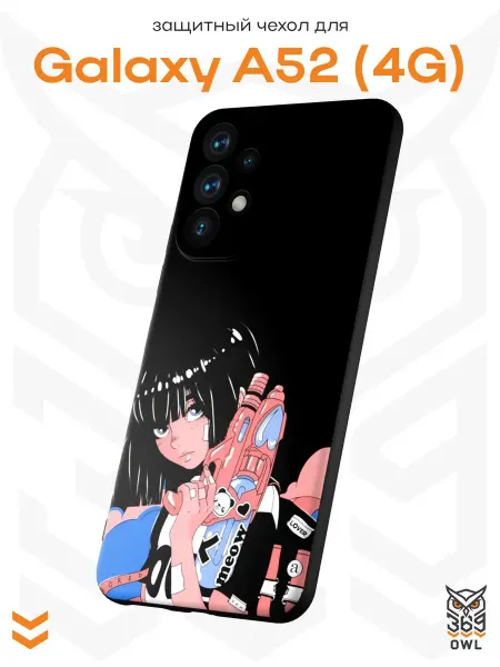 OWL369 Чехол на Samsung A52 4G с принтом Девушка Аниме