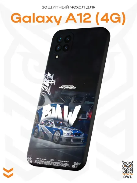 OWL369 Чехол на Samsung A12 с принтом BMW M3 GTR