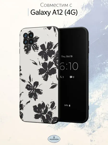Hudson Store Чехол на Samsung A12 с принтом Цветы