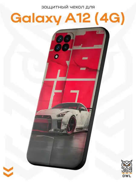 OWL369 Чехол на Samsung A12 с принтом JDM