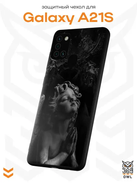 OWL369 Чехол на Samsung A21S с принтом Ангел