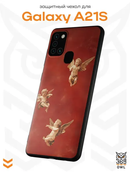 OWL369 Чехол на Samsung A21S с принтом Ангелы