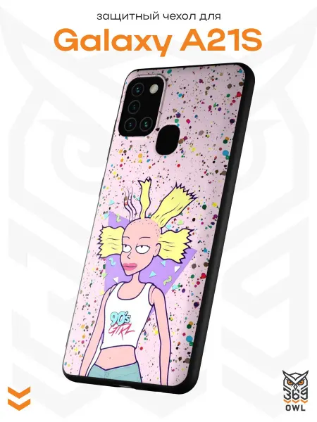 OWL369 Чехол на Samsung A21S с принтом Ох уж эти детки
