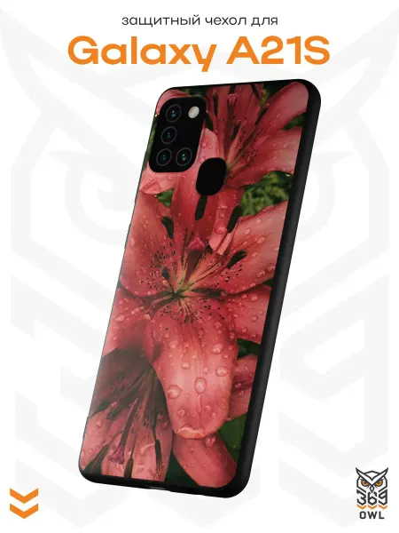 OWL369 Чехол на Samsung A21S с принтом Лилия