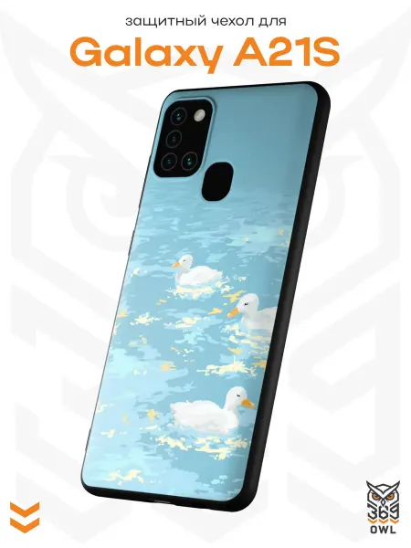 OWL369 Чехол на Samsung A21S с принтом Уточки