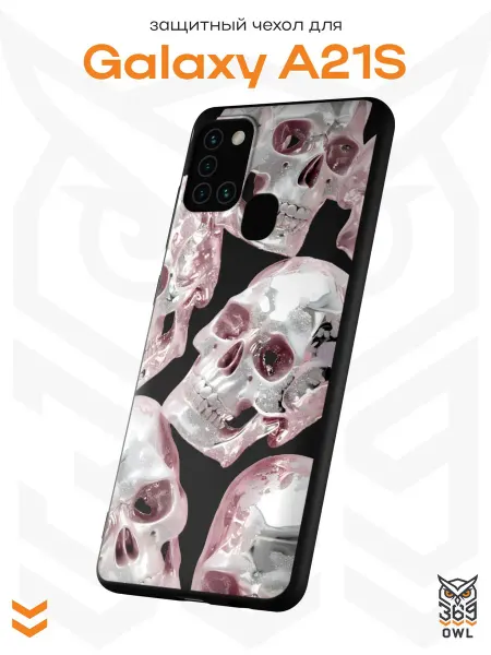 OWL369 Чехол на Samsung A21S с принтом Черепа