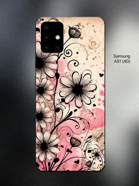ABX-case Чехол на Samsung A51 с цветочками
