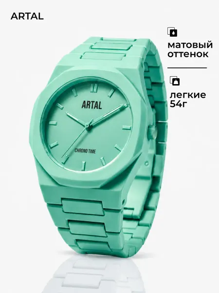 ARTAL Часы наручные кварцевые цвета тиффани