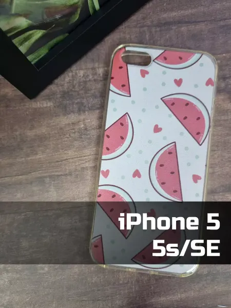 MixCase Чехол на iPhone 5 прозрачный арбузные дольки