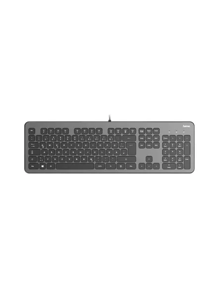 HAMA Клавиатура USB, KC-700, R1182652, антрацит-черная