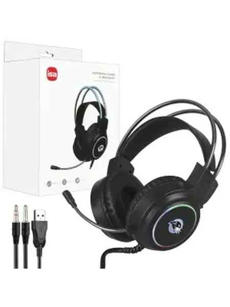 Безпроводные игровые наушники с эффектной подсветкой