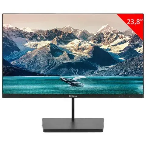 Digma 23.8" Монитор 1895757-4027/1, IPS, 1920x1080, 100 Гц, черный