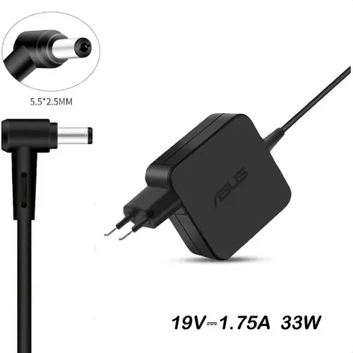 Зарядное устройство для ноутбука Asus, X751SA-TY125T, 19V - 1.75A, (Штекер: 5.5-2.5мм) 45 Вт Квадратный