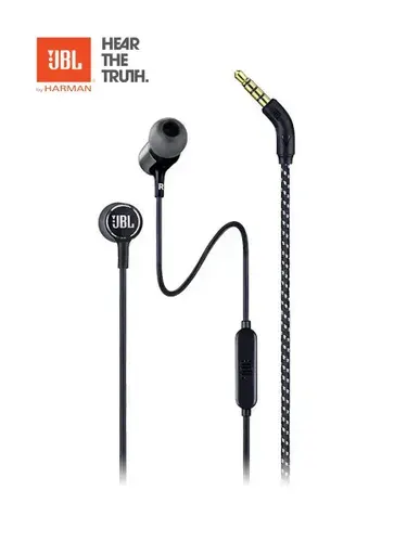 JBL Наушники проводные с микрофоном JBL Live 100, 3.5 мм, черный