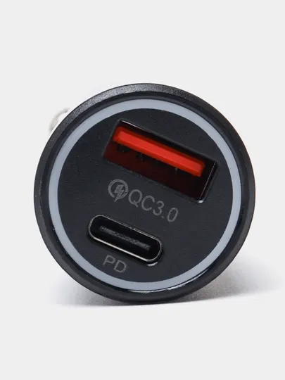 Автомобильное зарядное устройство 45W Fast Charger, Type-C/USB-C