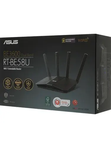Игровой Wi-Fi роутер ASUS RT-BE58U Wi-Fi 7 BE3600 3570 Мбит/с 2.4/5 ГГц MESH 2.5G WAN 4xLAN USB