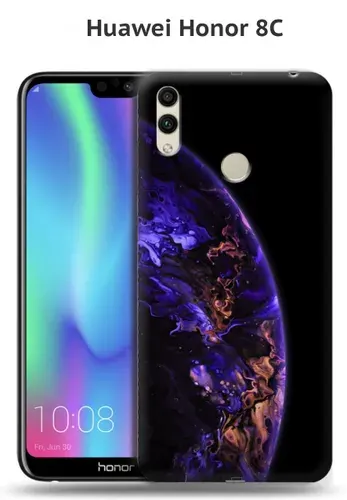 Защитная виниловая пленка / Бронепленка / Чехол наклейка / Скин / Honor 8C / ПОДАРОК