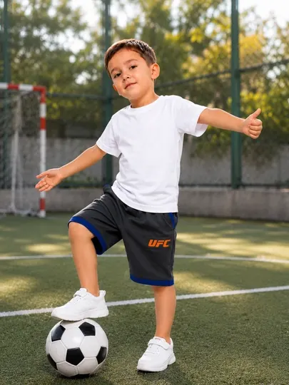 Детские спортивные шорты для мальчиков, эластичные, 4–6 лет