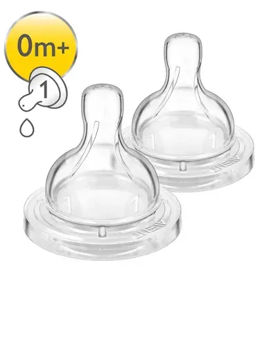 Соска Philips Avent Anti-Colic силикон (медленный поток) 2 шт.