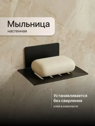 Мыльница металлическая съемная на стену без сверления Birdhouse
